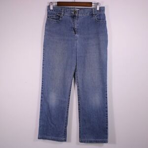 Christopher‎ Banks Jeans Womens 6P Blue Faded Med Wash Stretch Denim Ft30x27.25